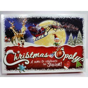 Christmas Opoly Board Game by Late for the Sky Complete Monopoly Santa Complete